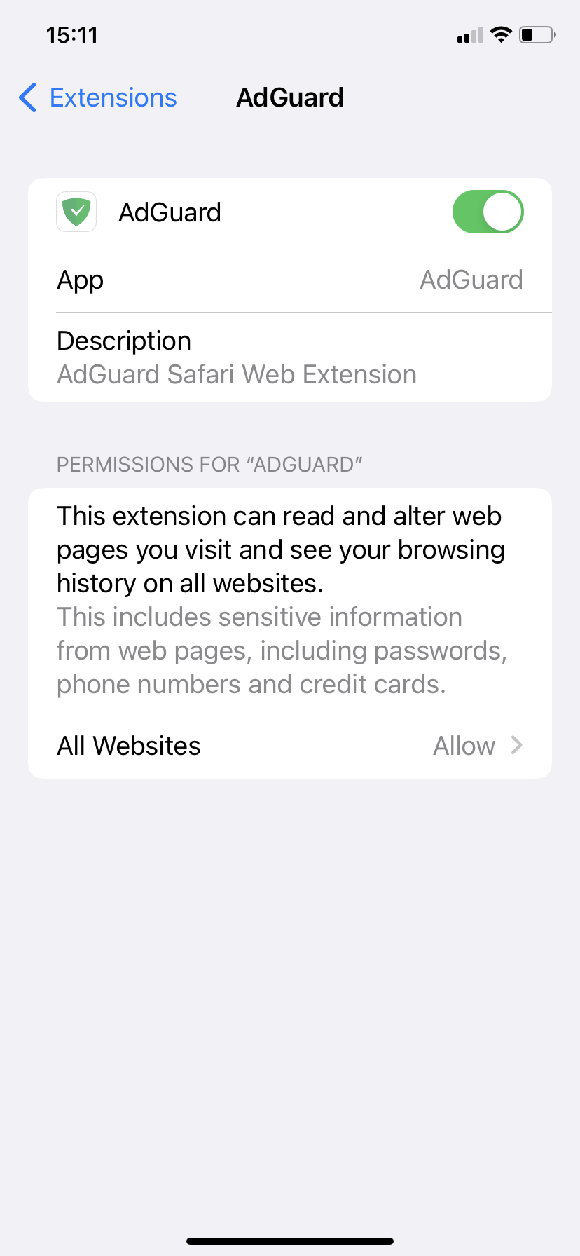 Extension settings *mobile_border