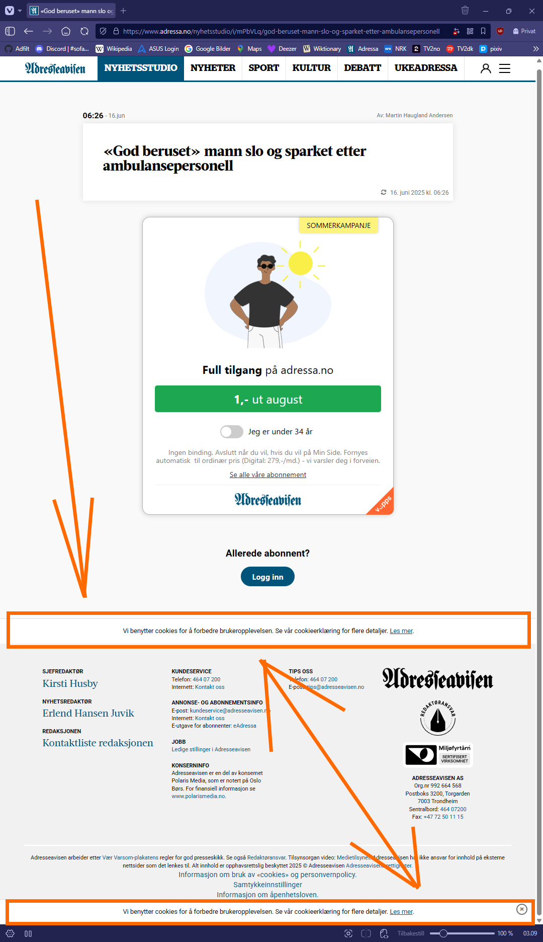 www.adressa.no · Issue #207728 · AdguardTeam/AdguardFilters · GitHub