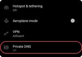 adguard dns provider hostname