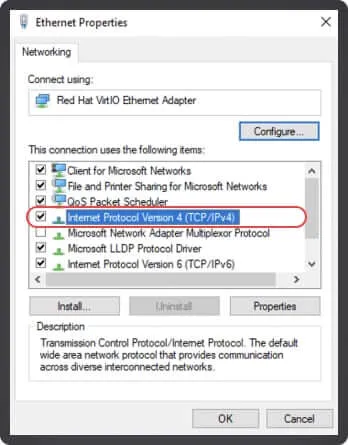 Configuración de DNS de Windows